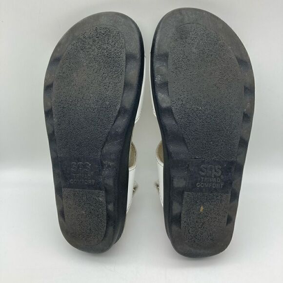 Sas Tripad Comfort White Leather Sandals Size 7M - Picture 8 of 8